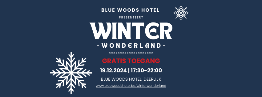 Winter Wonderland te Deerlijk Blue woods hotel evenement